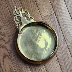 BEAUTIFUL VINTAGE BRASS DECORATIVE ONE HANDLE PORRINGER/BOWL